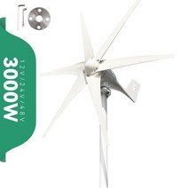 소형 대형 풍력발전기 발전기 키트 자가 풍력 터빈 프리 에너지 3kw 3000w 48v 24v 12v 6 블레이드 MPPT충전 컨트롤러 포함 윈드밀 RV 요트 농장 가정용, 24V+Wind turbine Only+6 Blades