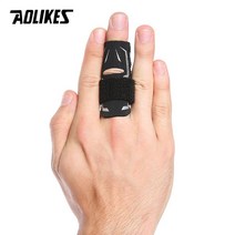 손가락부목 손가락아대 보호대 교정 깁스 aolikes 스포츠 핑거 부목 가드 밴드 붕대 지원 랩 농구 배구 축구 핑거 스톨 슬리브 캡 프로텍터, 검은색, m