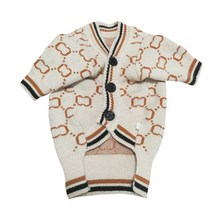 고양이 개 스웨터 겨울 애완 동물 옷 살균 Corgi Franchbug 슈나우저 테디 가을, [05] XXL, [02] White