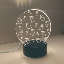 더탑디자인 [토끼와 당근] 아크릴무드등