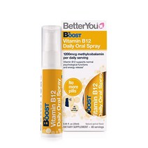 비타민B BetterYou Vitamin B12 Spray Liquid Immune Support Supplement 300μg Strength per Single Spray