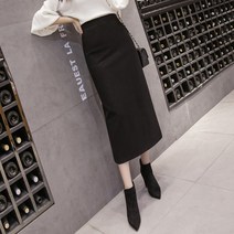 이유무무 여성롱모직스커트 정장 슬림빅사이즈G07