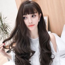 여신가발 웨이브가발 여성가발, 상세페이지 참조, 세이렌-블랙_망X, 부비네쿠팡점 본상품선택