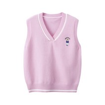 크리스탈하우스 주니어 곰돌이 니트 조끼 CS002