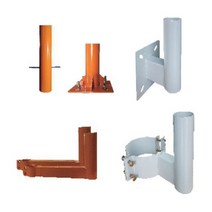 국산 반사경지주 매립 앙카 벽부 브라켓 전주형 밴드 스텐 PC 실내 실외 사각 세로 가로 반사경 도로반사경 아파트 주차장 학교 회사, 양날개브라켓