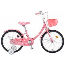 [바이크7] 2022 삼천리 하이킥 20인치 100% 완조립 6세 7세 키즈 어린이 아동용 네발자전거, 라이트 핑크