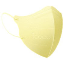 아이코코 쿨 마스크 소형L 25매, 25개입, 1개, 레몬