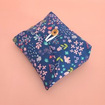 [DIY키트 패키지] 봉투 파우치 화장품 파우치 만들기 파우치백 생리대 (동영상설명), 핑크튤립