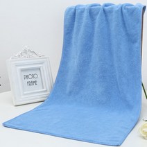 ZZJJC 수건 이발소에서는 수건을 강하게 흡수하여 마른 머릿수건 행주로 차를 닦다, 75*35cm, 미디엄블루