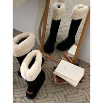 (미송필수 대박행진 완벽한하체커버!!) 기모 안감 털 어그 롱 부츠 3cm