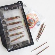 Knitpro-심포니 목재 교체 가능한 원형 바늘 세트 8 사이즈 3.5mm-8.0mm
