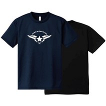 기타 바보사랑[쿠닌]밀리터리 마크 공군 컬러 반팔 티셔츠