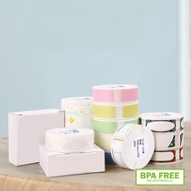 아이노비아 NIIMBOT D11 D110 D101 H1S 님봇 라벨프린터 라벨지 네임스티커, B-2)원형 화이트/14x28/mm