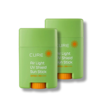 김정문알로에 라 센스 로에 큐어 워터 스플래쉬 쿨링 선스틱 SPF50+ PA++++, 2개, 20g
