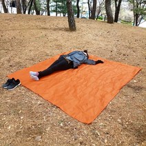 캠핑 차박 등산 방수 야외 텐트 돗자리 매트 바닥깔개, 2m 주황색