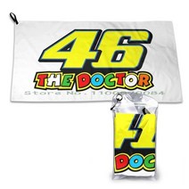 VR46 롯시 the doctor 속건 수건 체육관 스포츠 목욕 휴대용 파스텔 코티지코어 wlw 낙서 부드러운 땀 흡수 속건, 퀵드라이 타월 40x80, 한 면 인쇄