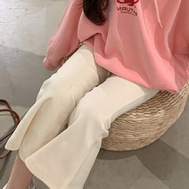 유블리 여아용 스판 나팔 면 부츠컷 나플리 팬츠
