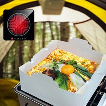 인덕션 가스레인지 겸용사용가능 5인용 종이냄비세트, 1-2인용 1100cc (5p)