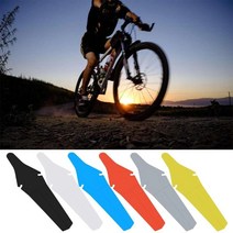 초간편 탈부착 자전거 MTB 로드 픽시 미니벨로 흙받이 머드가드 물받이 펜더 디펜더, 레드
