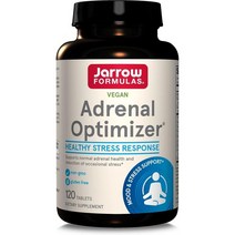 자로우포뮬러스 Adrenal Optimizer - 120정 부신 건강 및 를 지원하는 식이 보조제 12가지 영양소 기능성 식품 결합 60회 제공량, 120개(1팩)