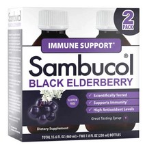 삼부콜 블랙 엘더베리 글루텐 프리, 230ml, 2개입