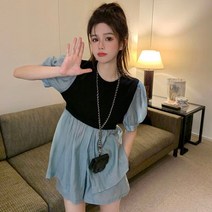 여성용 반팔 블라우스 미적 올 매치 템퍼먼트 빈티지 여름 2022 년 신제품 패션 판매 여성 상의