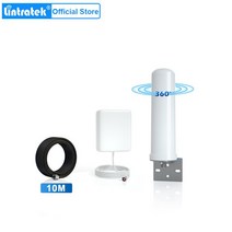 Lintratek 신호 부스터 안테나 2G 3G 4G 키트 GSM LTE 900 1800 2100 셀룰러 증폭기 리피터 10m, 01 Panel antenna