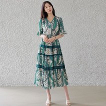 모노앳디 너츠 페이즐리 캉캉 원피스