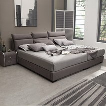 까사레브 수에노 패밀리 침대 프레임 저상형 수동 헤드 각도조절 기능성 SS+SS, 패브릭