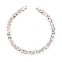 모이사나이트테니스팔찌 명품팔찌 테니스팔찌 여성은팔지 스프링 걸쇠가 있는 새로운 3-6