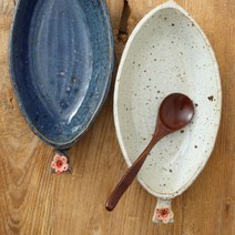 이천도자기 손화 타원 그라탕기 접시 27.5cm, 올리브, 본상품선택