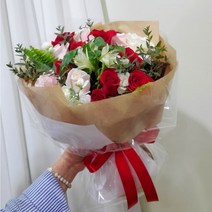 구미플라워 졸업식꽃다발 초중고졸업식 대학교졸업식학위수여식 생일꽃선물 기념일, 핑크