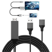 Usb 여성 to hdmi 1080 호환 남성 미러 케이블 3 in 1 휴대 전화 유니버설 공유 화면 비디오 tv 프로젝터 어댑터 코드, 검은색