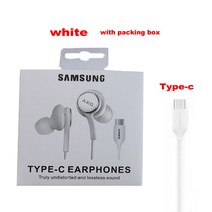 삼성-이어폰 EO IG955 AKG 헤드셋 인이어 3.5mm/타입 c 마이크 유선 갤럭시 S20 노트 10 S10 S9 S8 S7 용 샤오미 비보 스마트폰, [10] white Type c