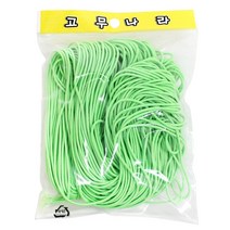 고무나라 원형 둥근 칼라 색사 고무줄 밴드, 색사고무줄 /60Y/라이트그린