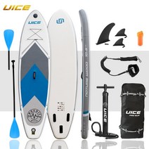 SUP 보드 팽창식 스탠드업 패들 미끄럼방지 서핑 에어 펌프 포함 캐리 백 스탠딩 보트 웨이크보드 롱보드, [11] F10.6 x32 x6