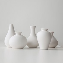 달항아리 도자기 미니화병 5종 세트, 달항아리 5종세트