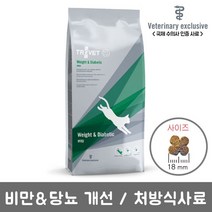 [트로벳] 처방식 사료 고양이 WRD(비만당뇨) 1.8kg