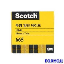 ForU567 3M 투명양면테이프 리필 璞 박스 48개 테이프 문구용품 디스펜서 사무용품