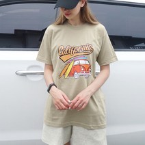 나나진 캘리포니아 30수 반팔티