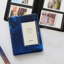 즉석카메라 폴라로이드 사진기 후지 필름 인스탁스 인스턴트 미니 11 9 8 7s 3 인치 인화지 64 포켓 북 앨범 사진 용지 보관, 보라색