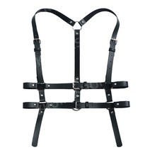 영화소품 촬영용 경찰소품 다크 펑크 스타일 어깨 끈 벨트 구속 벨트 여성 허리띠 셔츠 스트랩