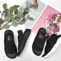 주호슈즈 유명 콰사 커플 쿠션샌들 비치샌들 남성 남자 여성 여름휴가 통굽 키높이 스트랩샌들