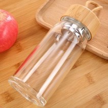 대나무 뚜껑 차거름망 텀블러(400ml), 단품, 상세페이지 참조