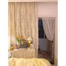 빈티지 레이스 커튼 인테리어 공간 가리개 창문용 안방 커튼 사계절 커텐 2size