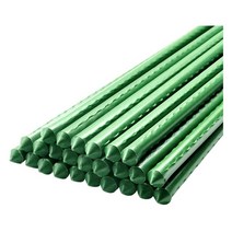 강선활대 비닐하우스활대 24(60cm) 길이 식물 말뚝 원예 기둥 꽃과 채소 등반을 지원하기 위한 플라스틱 코팅 강관, 18개, 직경 8x60cm
