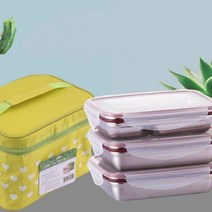 엘트샵3단 스텐 사각 1개 찬합(중)