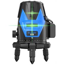 텐모아 360도 레이저 레벨기 직선기 연직기 수평기, 고급형 배터리 2개(잔량표시 O), 그린라이트 레이저 레벨기 풀세트(5라인)