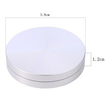 케이크돌림판 1Pc 케이크 베이킹 트레이 액슬 턴테이블 알루미늄 합금 회전 스탠드베이스 로터 베어링, 3.8cm