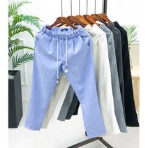 더제이엘 남성 밴딩 린넨 여름슬랙스 M~5XL까지